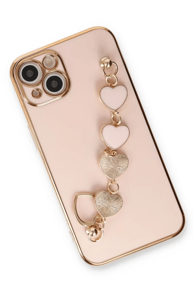 Apple iPhone 14 Plus Kılıf Esila Silikon - Pudra