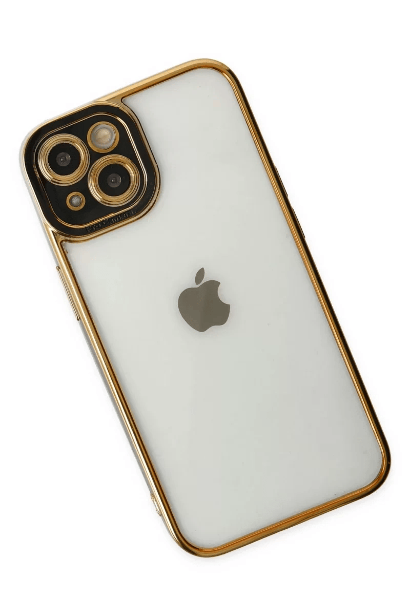 Apple iPhone 14 Plus Kılıf Liva Lens Silikon - Siyah