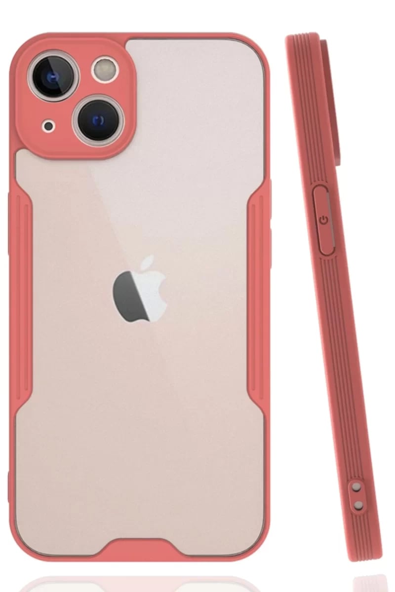 Apple iPhone 14 Plus Kılıf Platin Silikon - Pembe