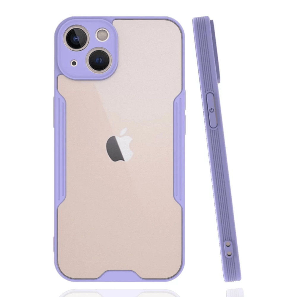 Apple iPhone 14 Plus Kılıf Platin Silikon - Lila