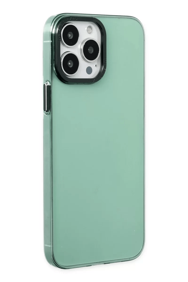 Apple iPhone 14 Pro Kılıf Anka PC Sert Metal Kapak - Yeşil