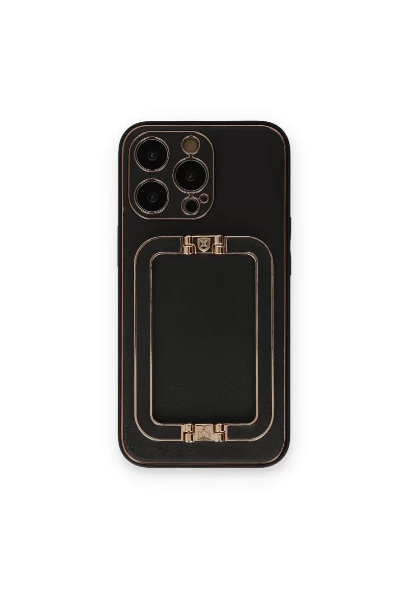 Apple iPhone 14 Pro Kılıf Coco Elit Kapak - Siyah
