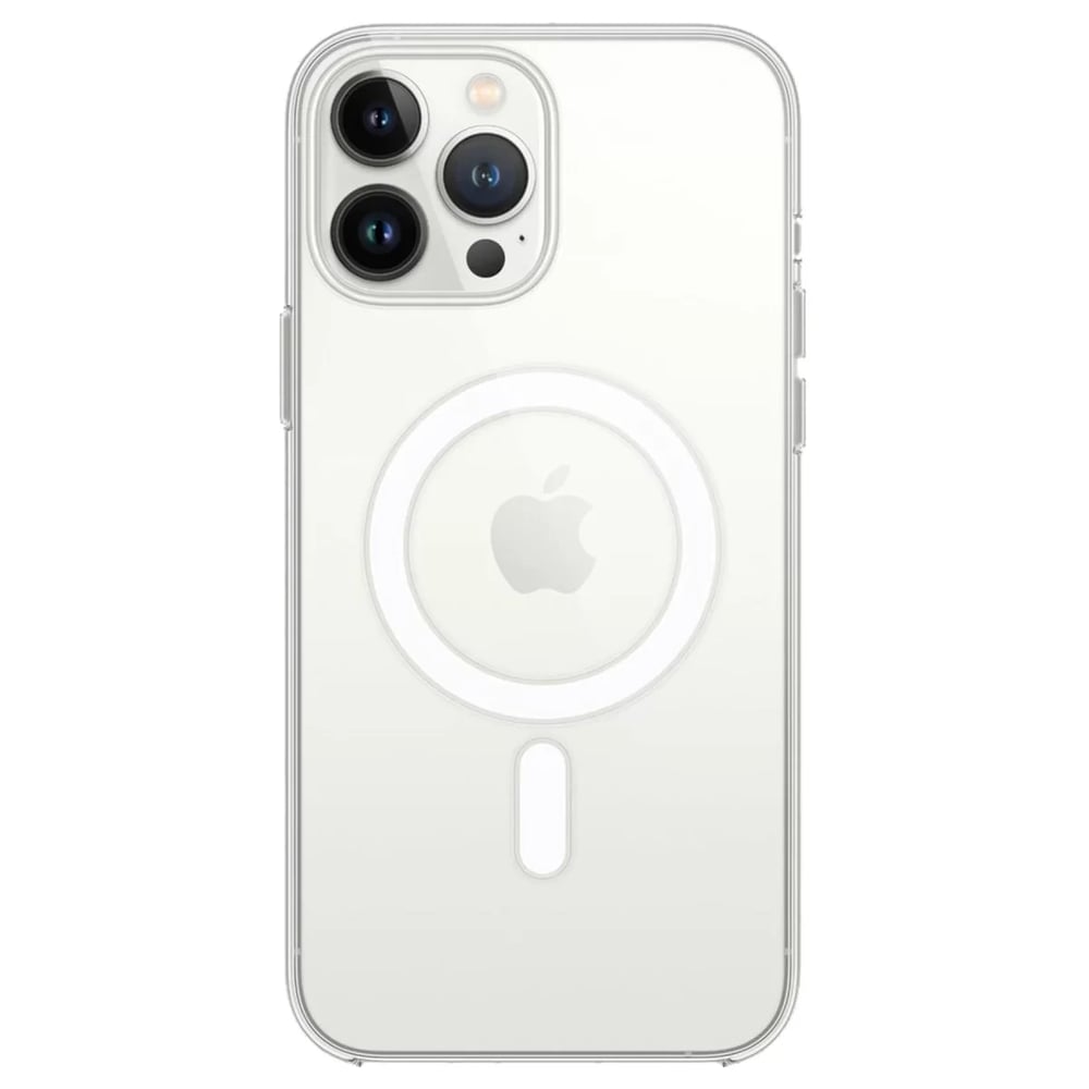 Apple iPhone 14 Pro Kılıf Magneticsafe Şeffaf Silikon - Şeffaf