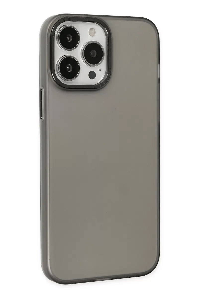 Apple iPhone 14 Pro Kılıf Modos Metal Kapak - Siyah