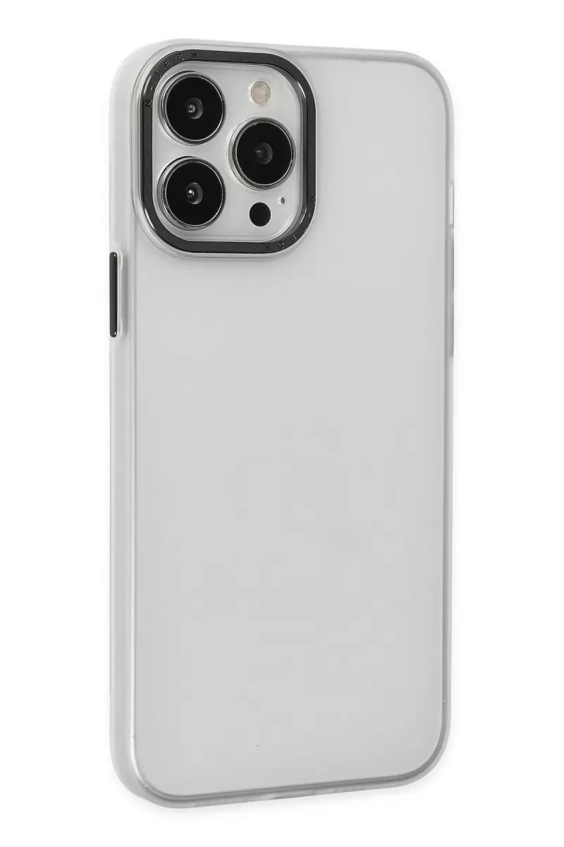 Apple iPhone 14 Pro Kılıf Modos Metal Kapak - Şeffaf