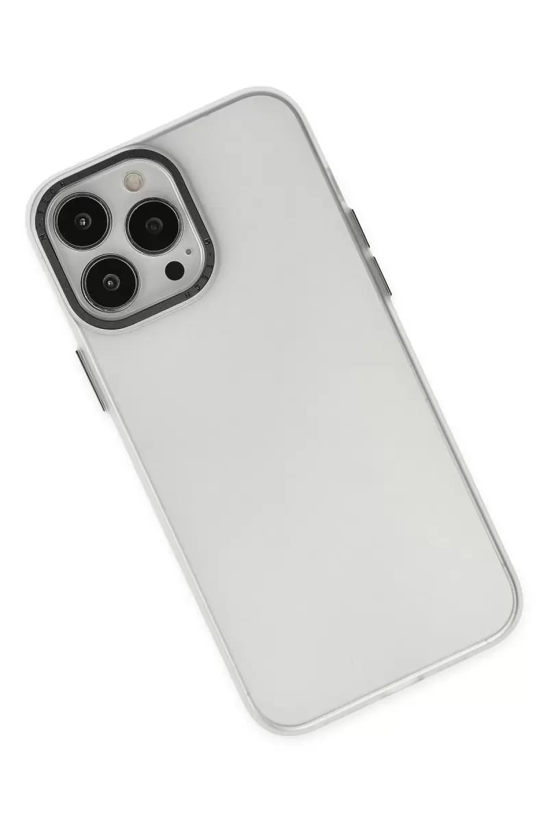 Apple iPhone 14 Pro Kılıf Modos Metal Kapak - Şeffaf
