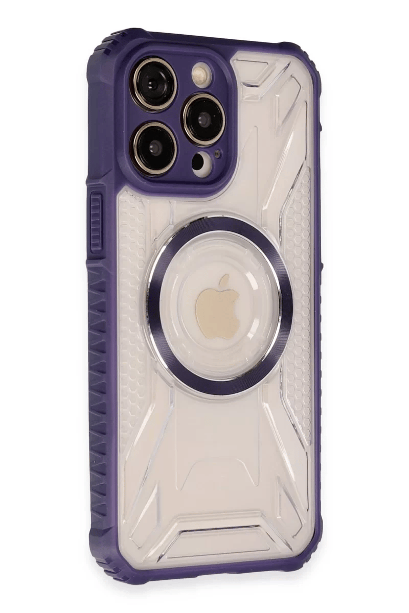 Apple iPhone 14 Pro Kılıf Prag Magneticsafe Kapak - Derin Mor