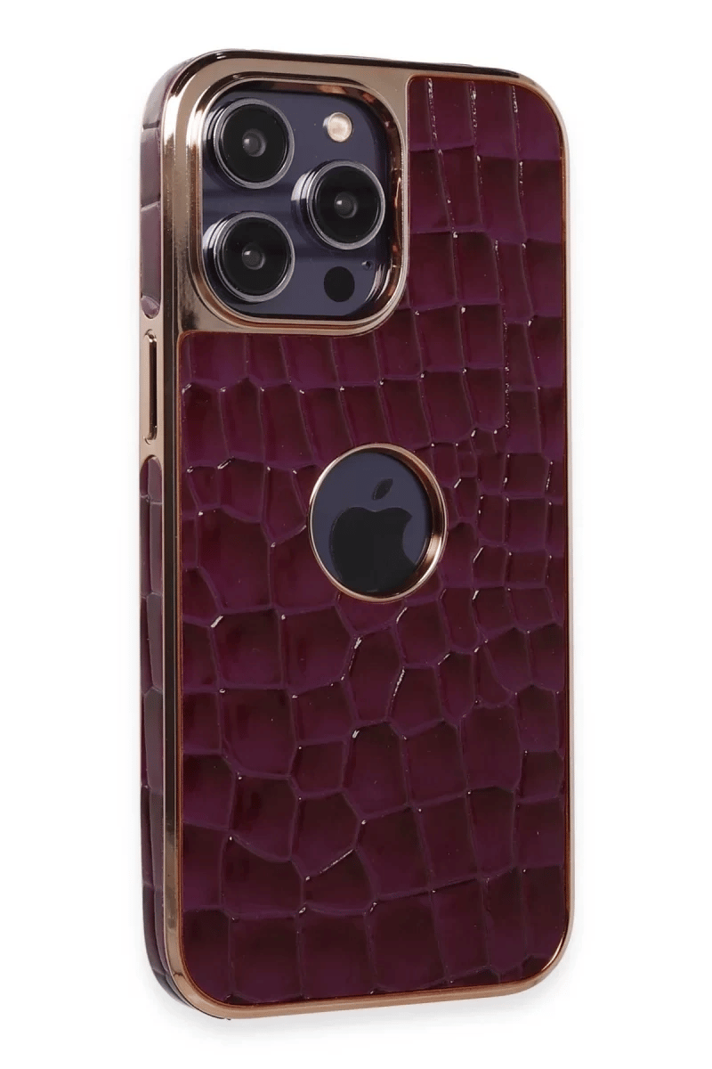 Apple iPhone 14 Pro Kılıf Snake Kapak - Derin Mor