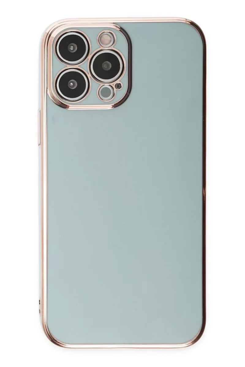 Apple iPhone 14 Pro Kılıf Volet Silikon - Açık Yeşil