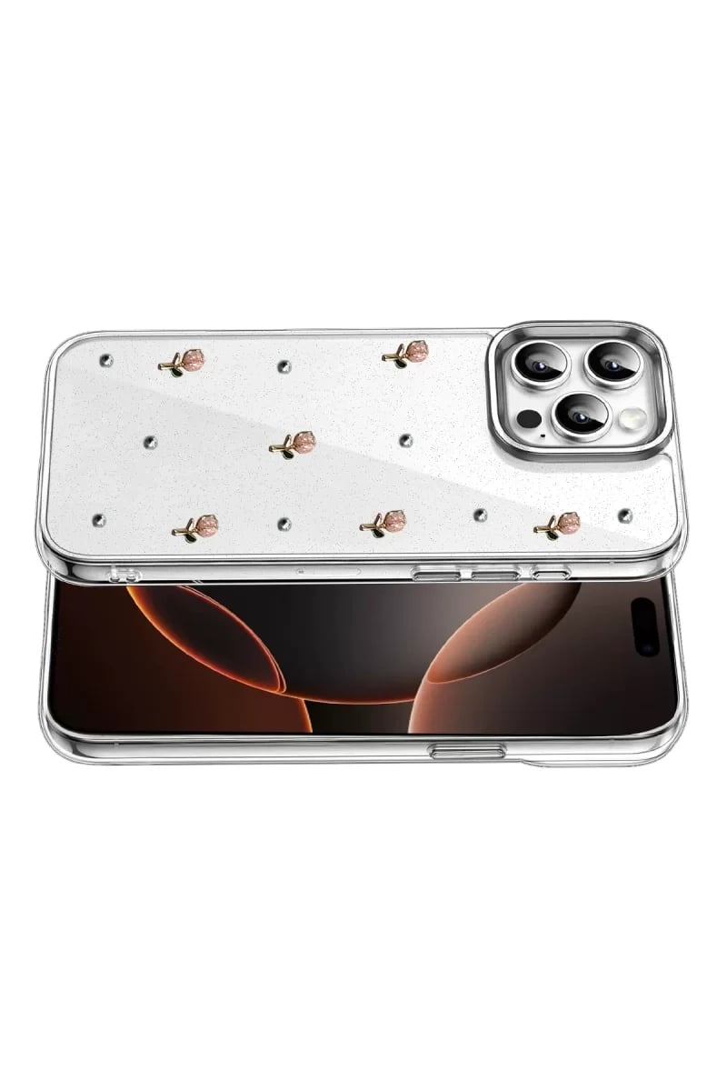 Apple iPhone 14 Pro Max Fiyonk Desenli Kapak - Desen 6