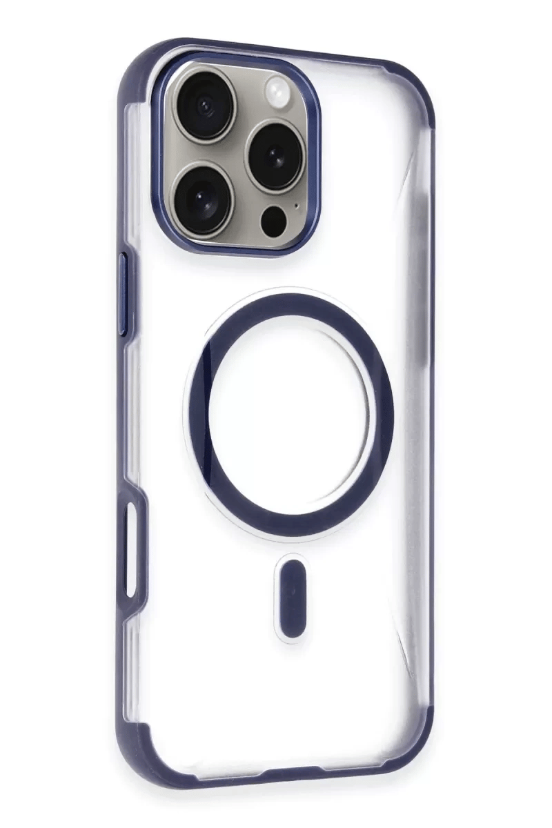 Apple iPhone 14 Pro Max Hilton Magsafe Kapak - Lacivert