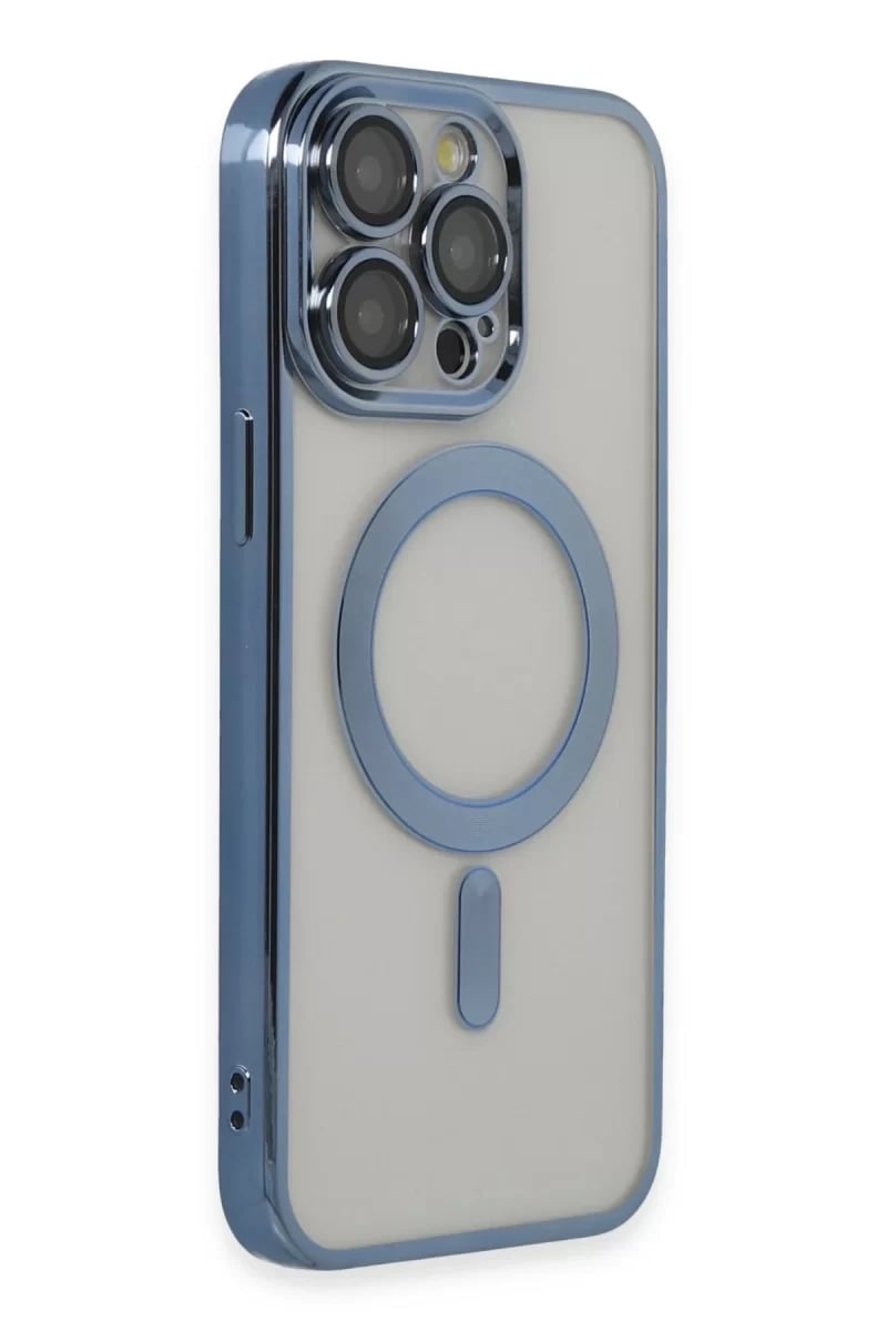 Apple iPhone 14 Pro Max Kılıf Kross Magneticsafe Kapak - Sierra Blue