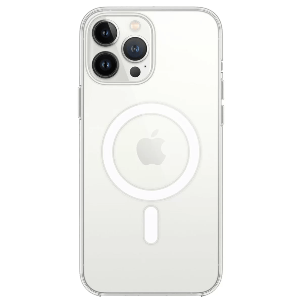 Apple iPhone 14 Pro Max Kılıf Magneticsafe Şeffaf Silikon - Şeffaf