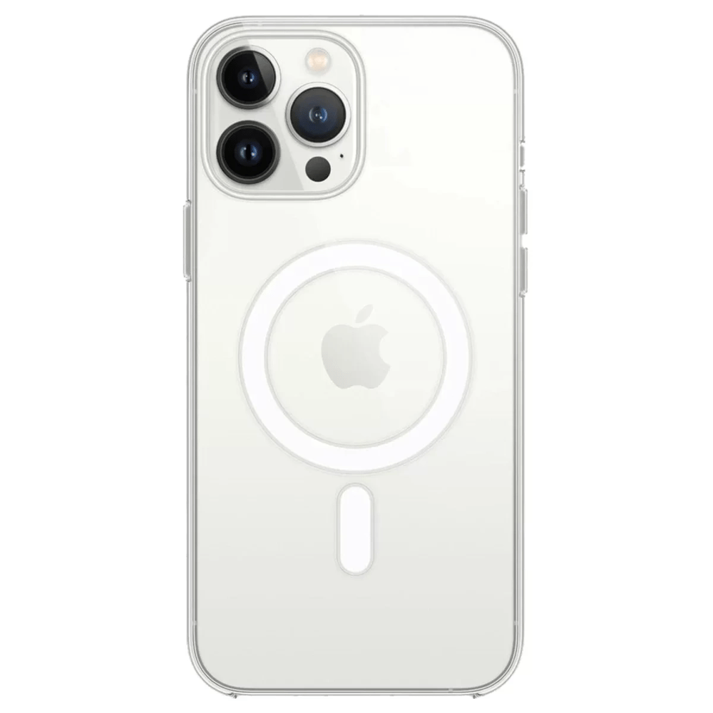 Apple iPhone 14 Pro Max Kılıf Magneticsafe Şeffaf Silikon - Şeffaf