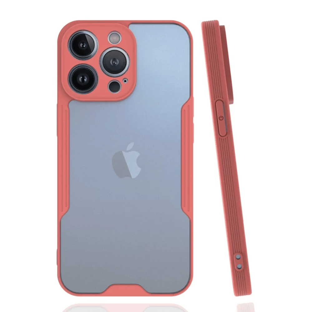 Apple iPhone 14 Pro Max Kılıf Platin Silikon - Pembe