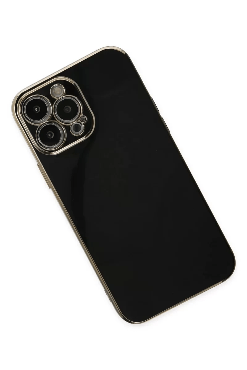 Apple iPhone 14 Pro Max Kılıf Volet Silikon - Siyah