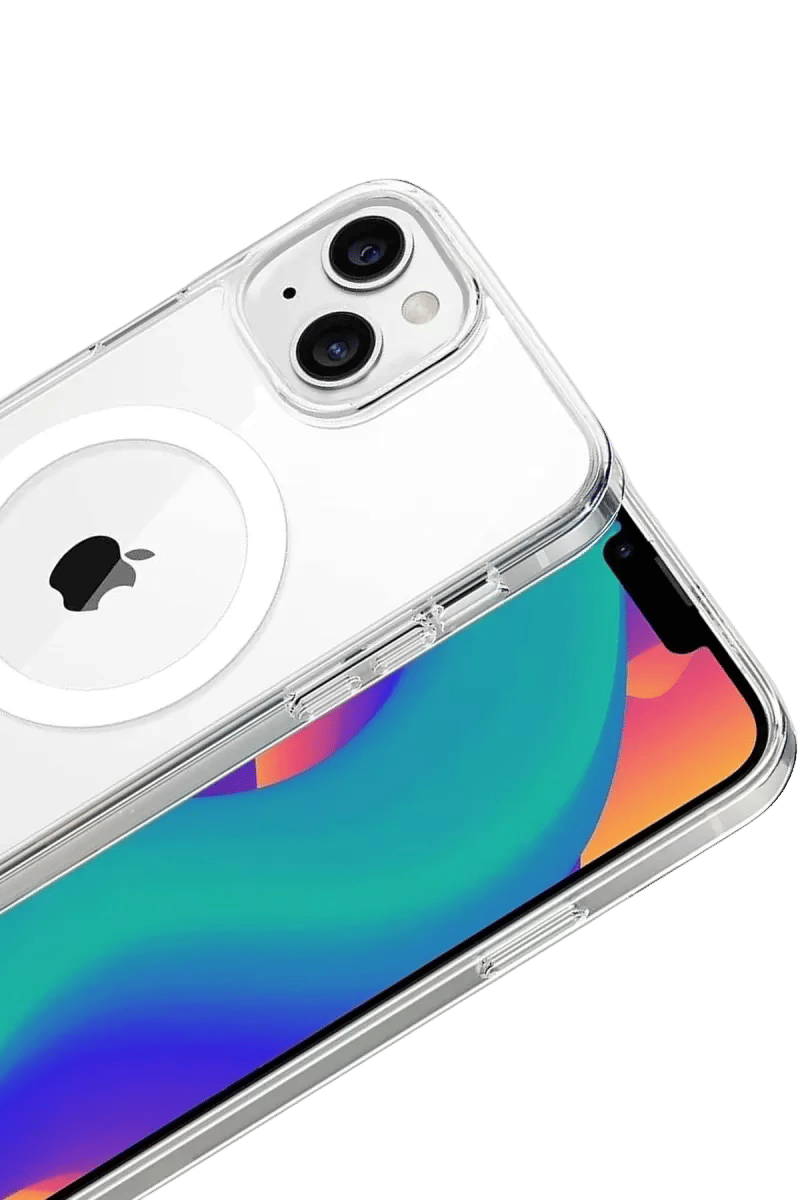 Apple iPhone 15 Combo Sert Şeffaf Magsafe Kapak - Şeffaf