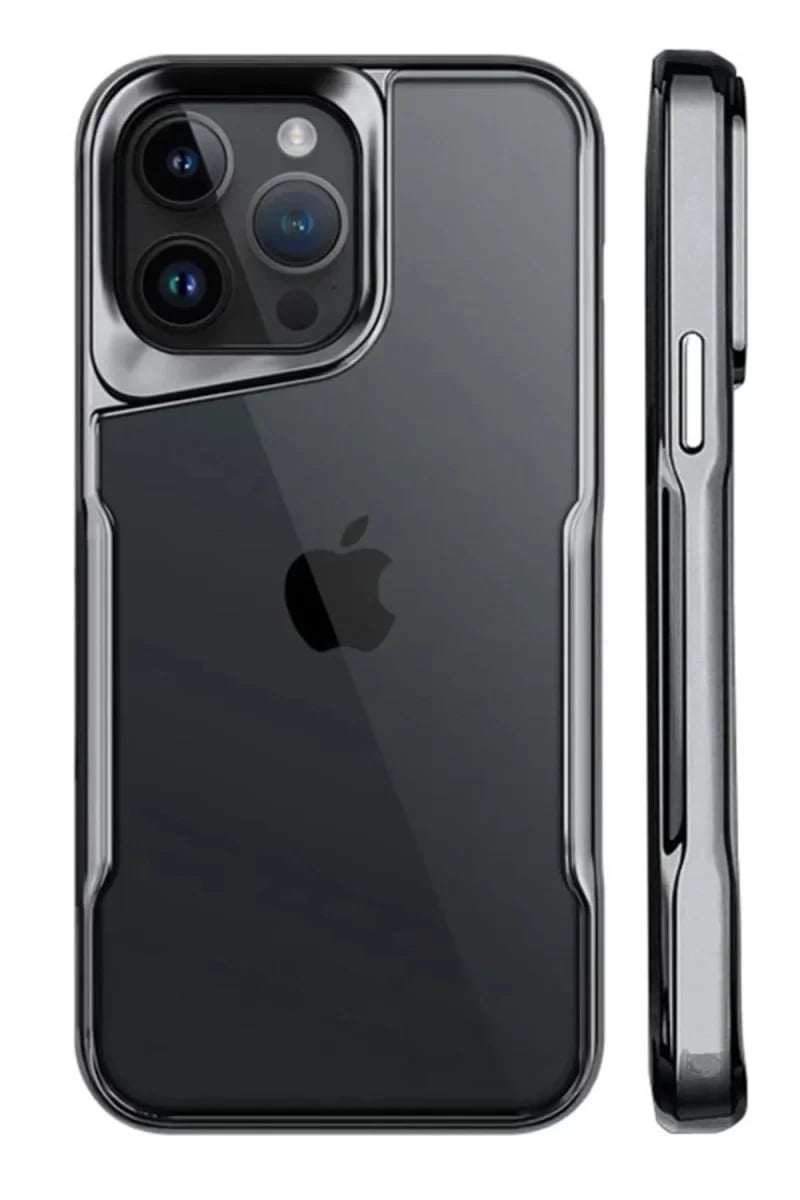 Apple iPhone 15 Pro Kılıf Boyi Silikon Kapak - Titan Gri