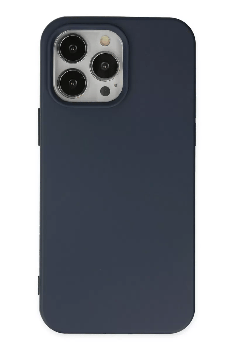 Apple iPhone 15 Pro Kılıf Nano içi Kadife Silikon - Lacivert