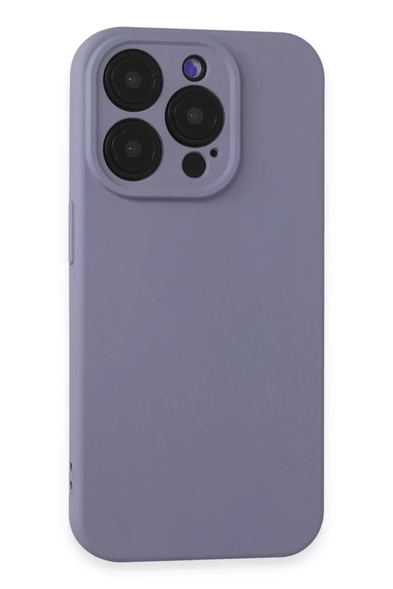 Apple iPhone 15 Pro Kılıf Nano içi Kadife Silikon - Lila