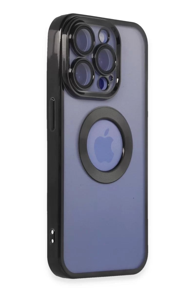 Apple iPhone 15 Pro Kılıf Slot Silikon - Siyah