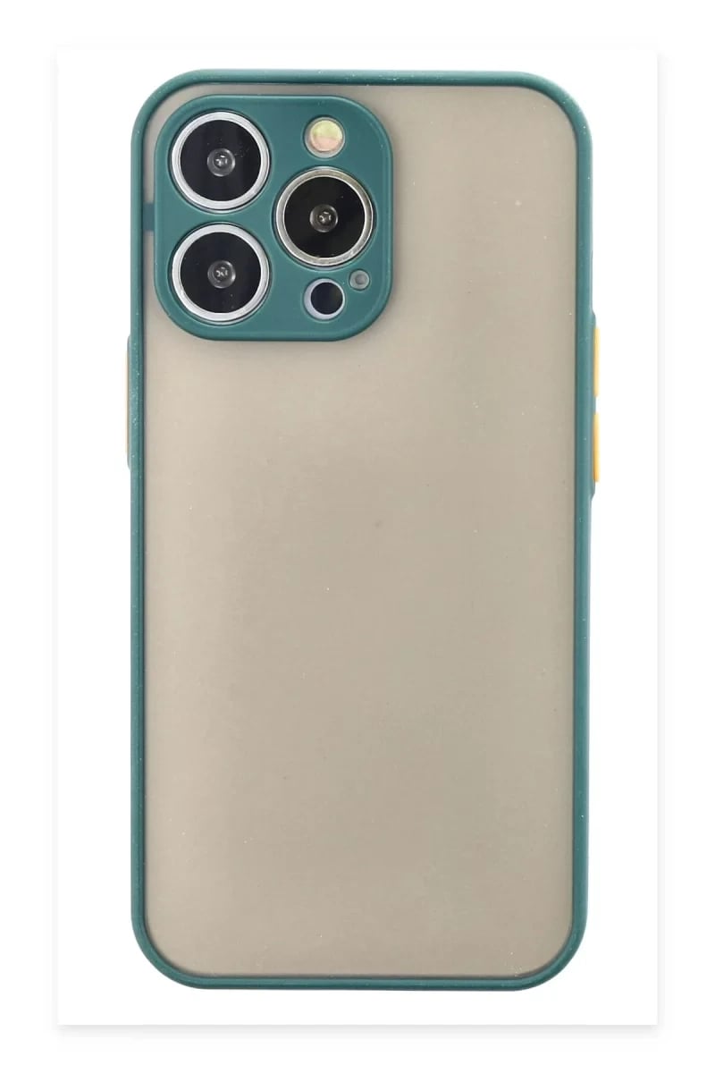 Apple iPhone 15 Pro Max Kılıf Montreal Silikon Kapak - Yeşil