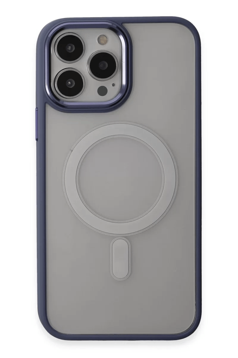 Apple iPhone 15 Pro Max Kılıf Room Magneticsafe Silikon - Sierra Blue