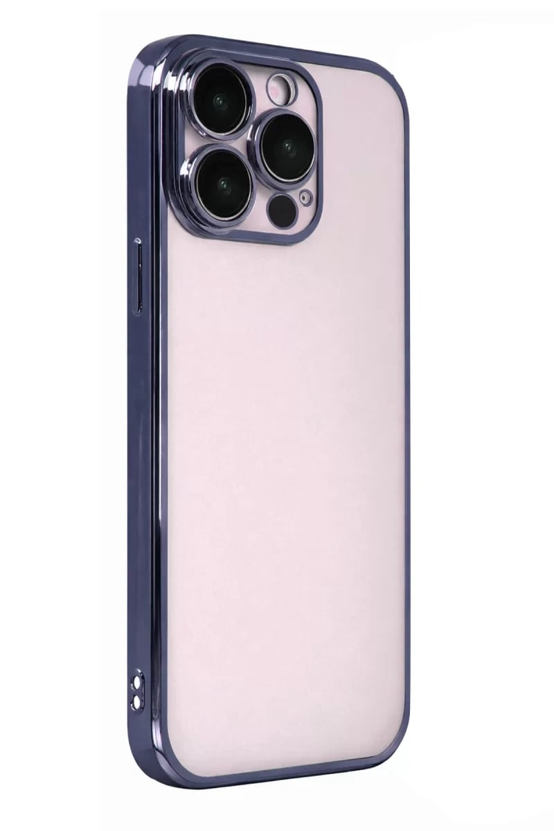 Apple iPhone 15 Pro Max Lensli Silikon - Lacivert