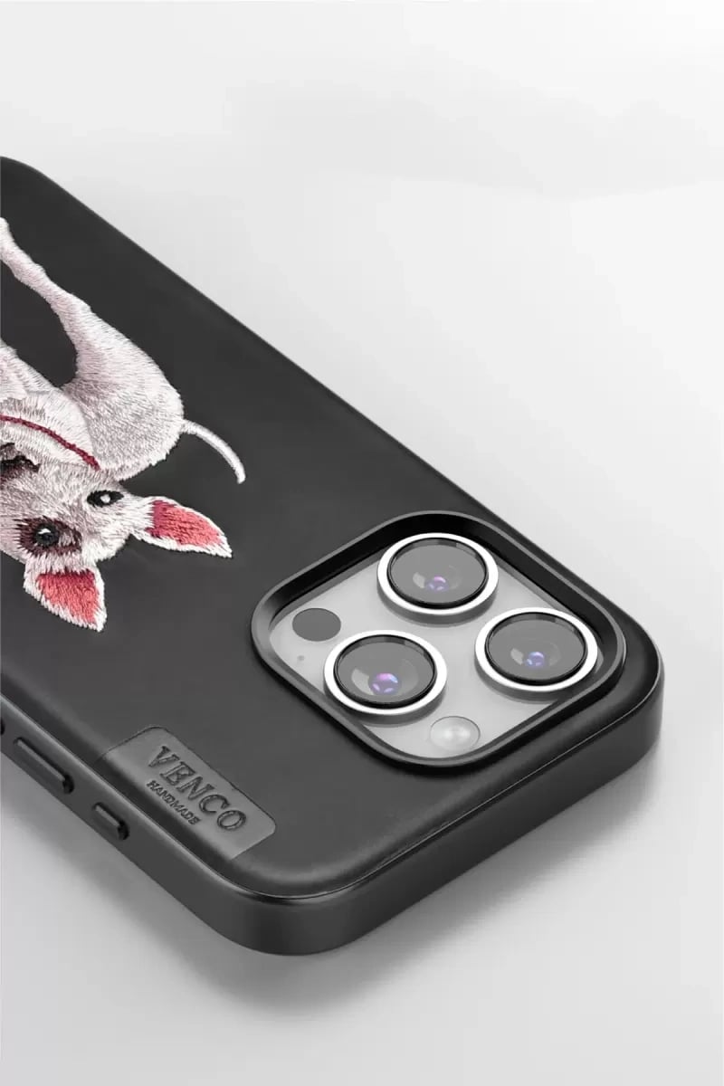 Apple iPhone 15 Pro Perma Desenli Kapak - Siyah