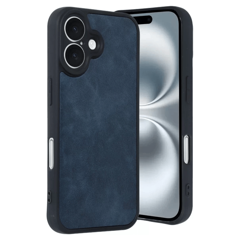 Apple iPhone 16 Kılıf Aras Deri Kapak - Lacivert