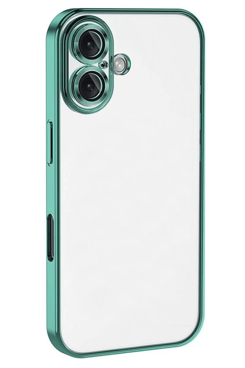 Apple iPhone 16 Kılıf Lensli Silikon - Turkuaz