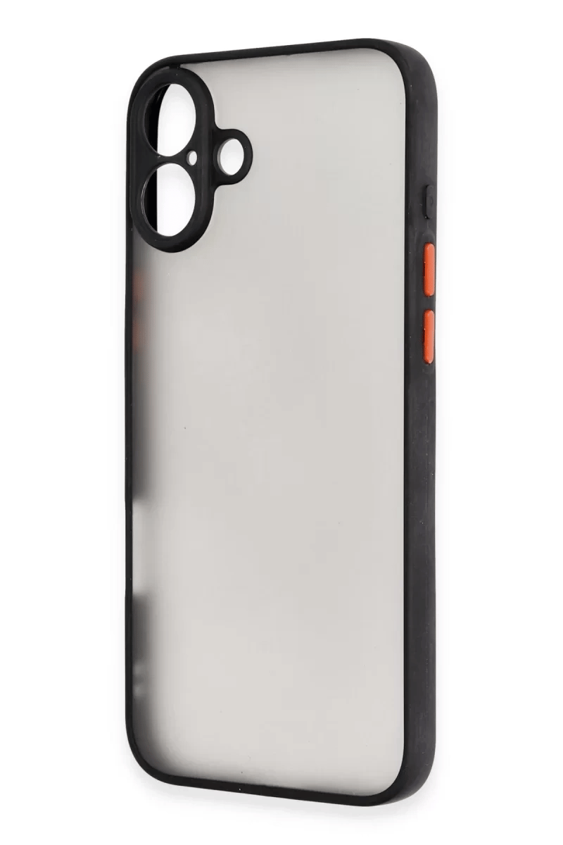 Apple iPhone 16 Kılıf Montreal Silikon Kapak - Siyah