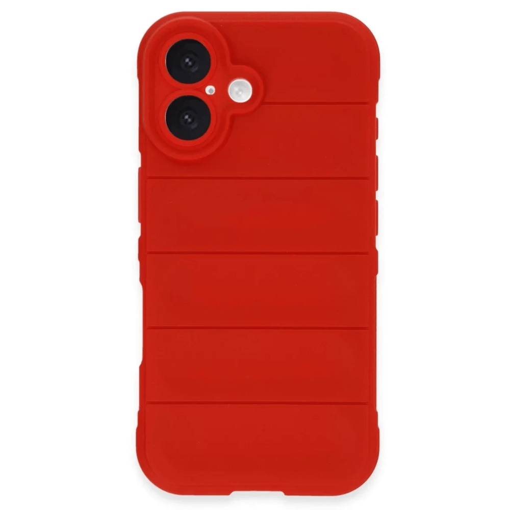 Apple iPhone 16 Kılıf Optimum Silikon - Kırmızı