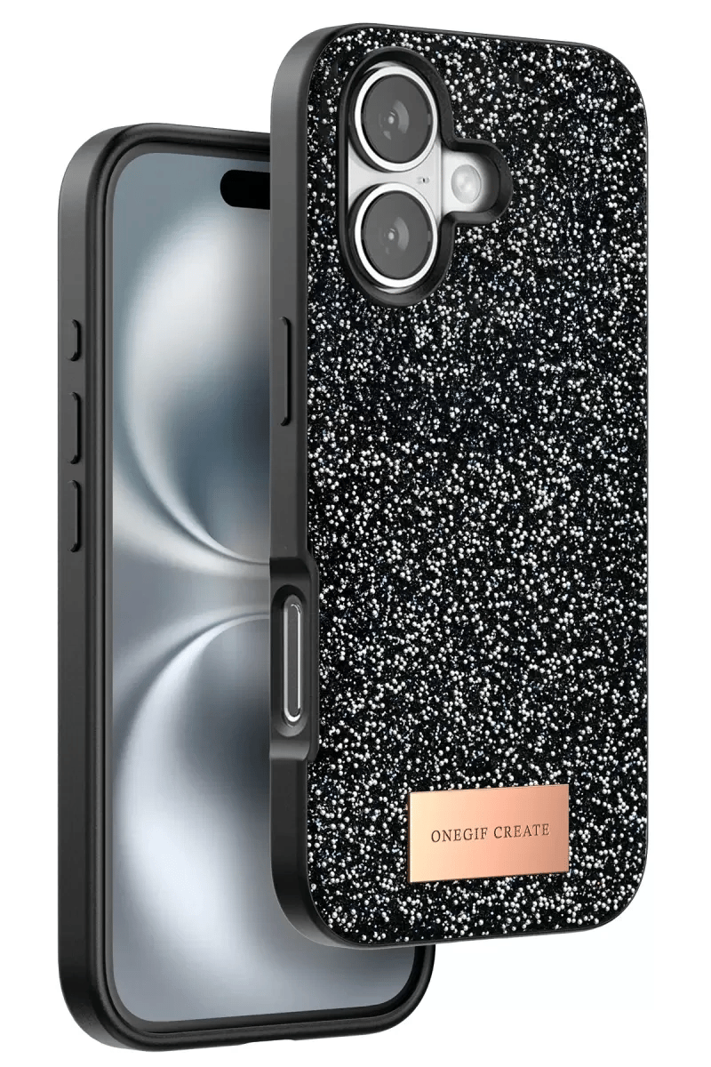 Apple iPhone 16 Plus Bright Simli Kapak - Siyah