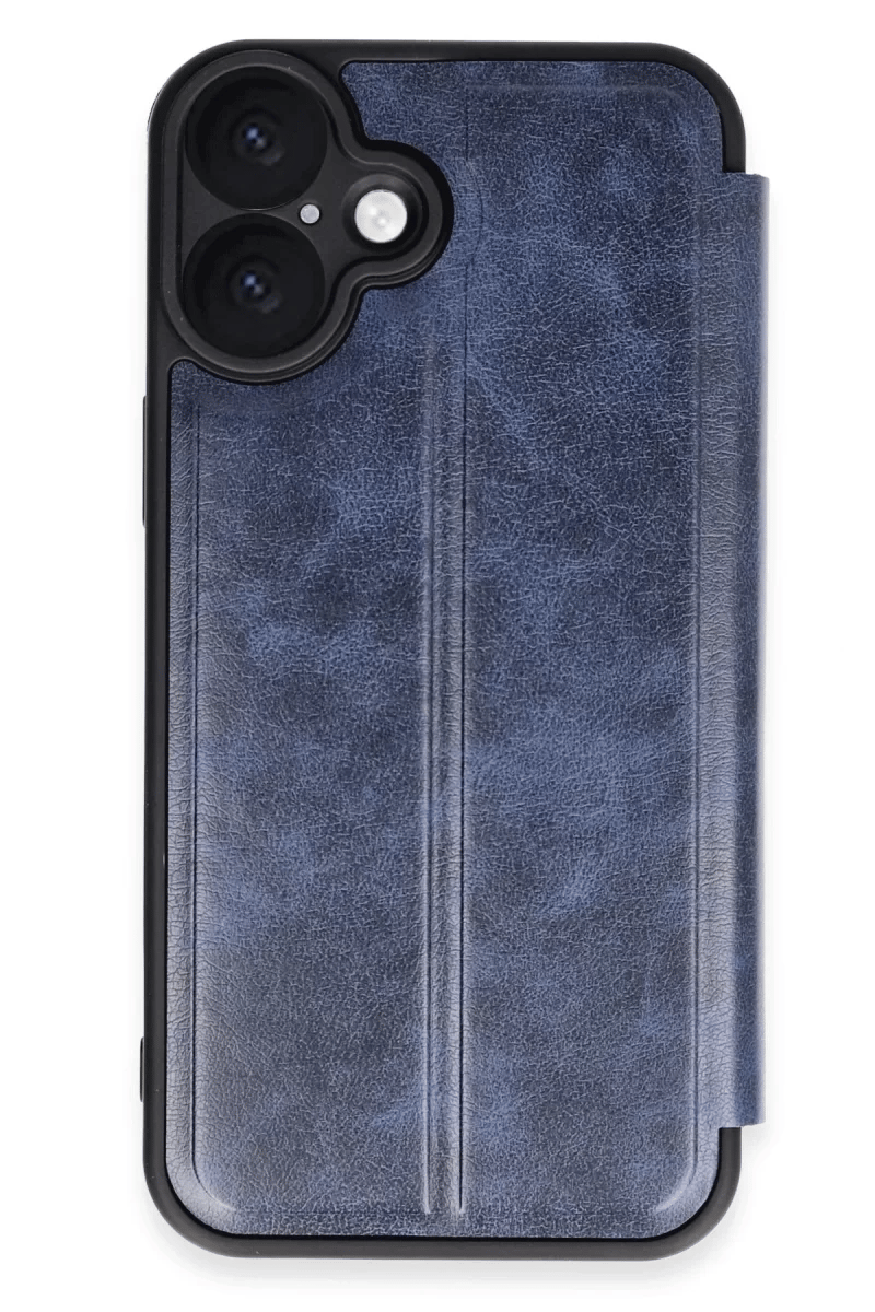 Apple iPhone 16 Plus Kılıf Flip Cover - Lacivert