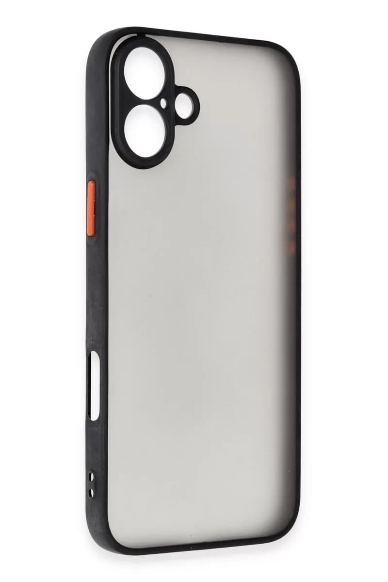 Apple iPhone 16 Plus Kılıf Montreal Silikon Kapak - Siyah