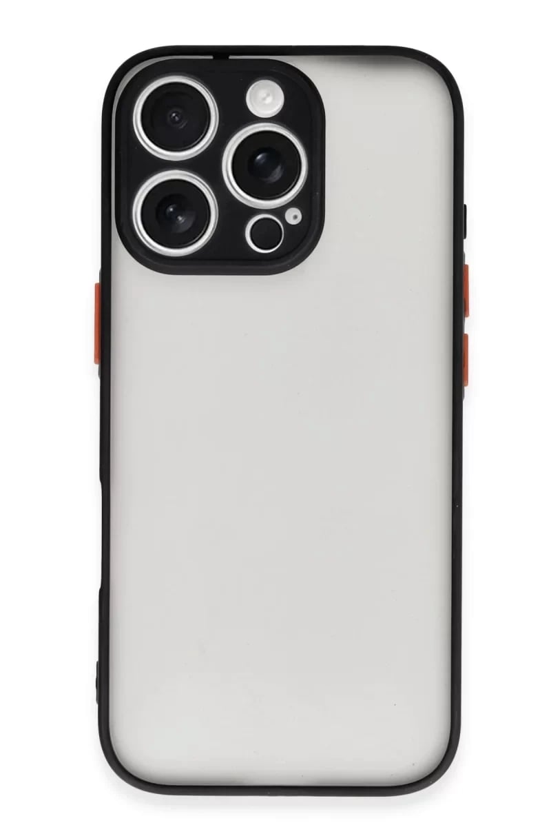 Apple iPhone 16 Pro Kılıf Montreal Silikon Kapak - Siyah