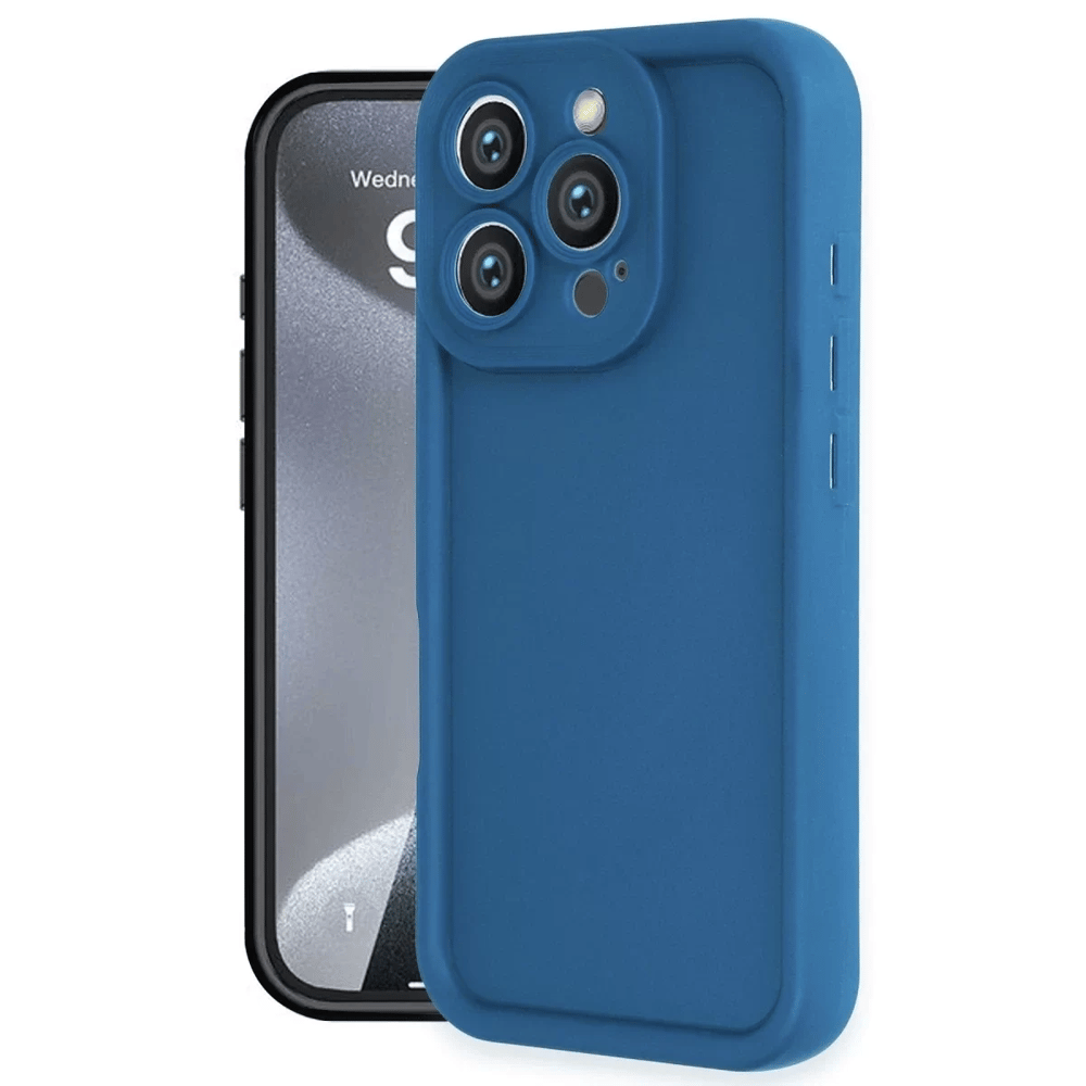 Apple iPhone 16 Pro Kılıf Viera Silikon - Mavi