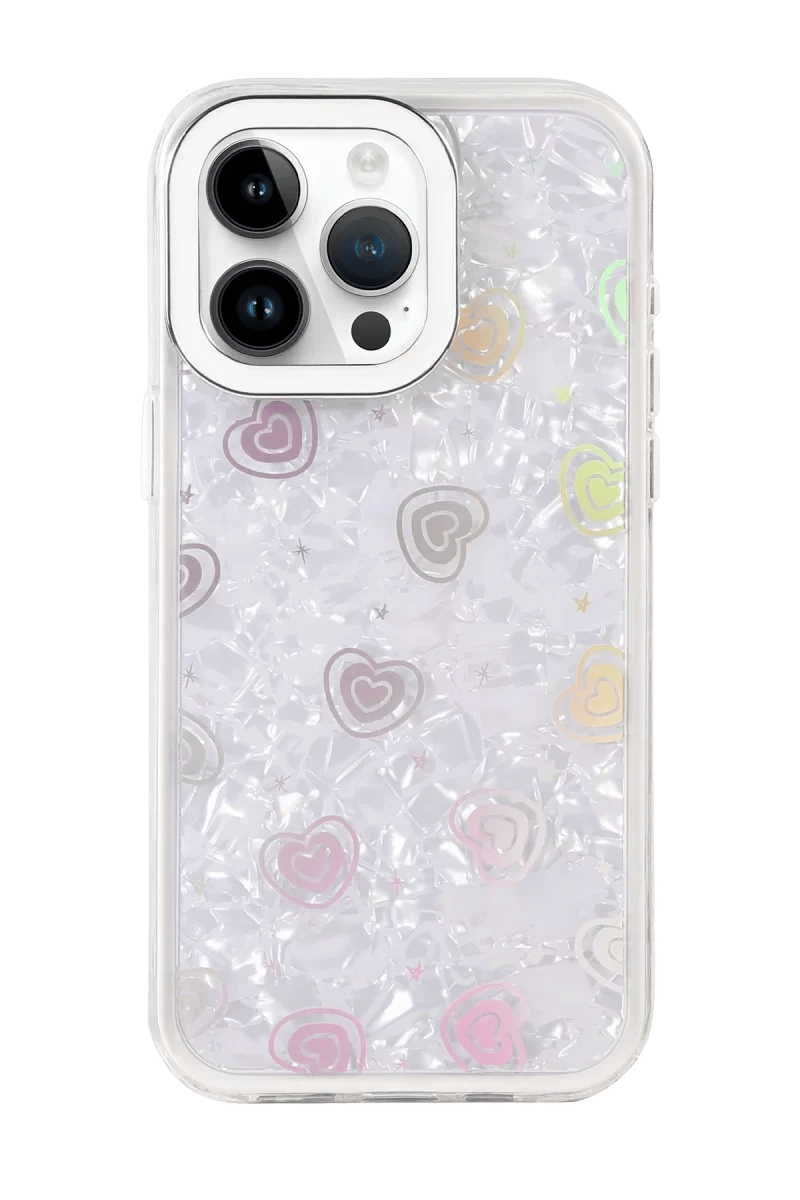 Apple iPhone 16 Pro Lumi Desenli Kapak - Beyaz