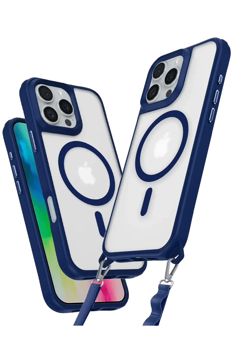 Apple iPhone 16 Pro Max Kılıf Enka Magsafe Silikon Kılıf - Lacivert