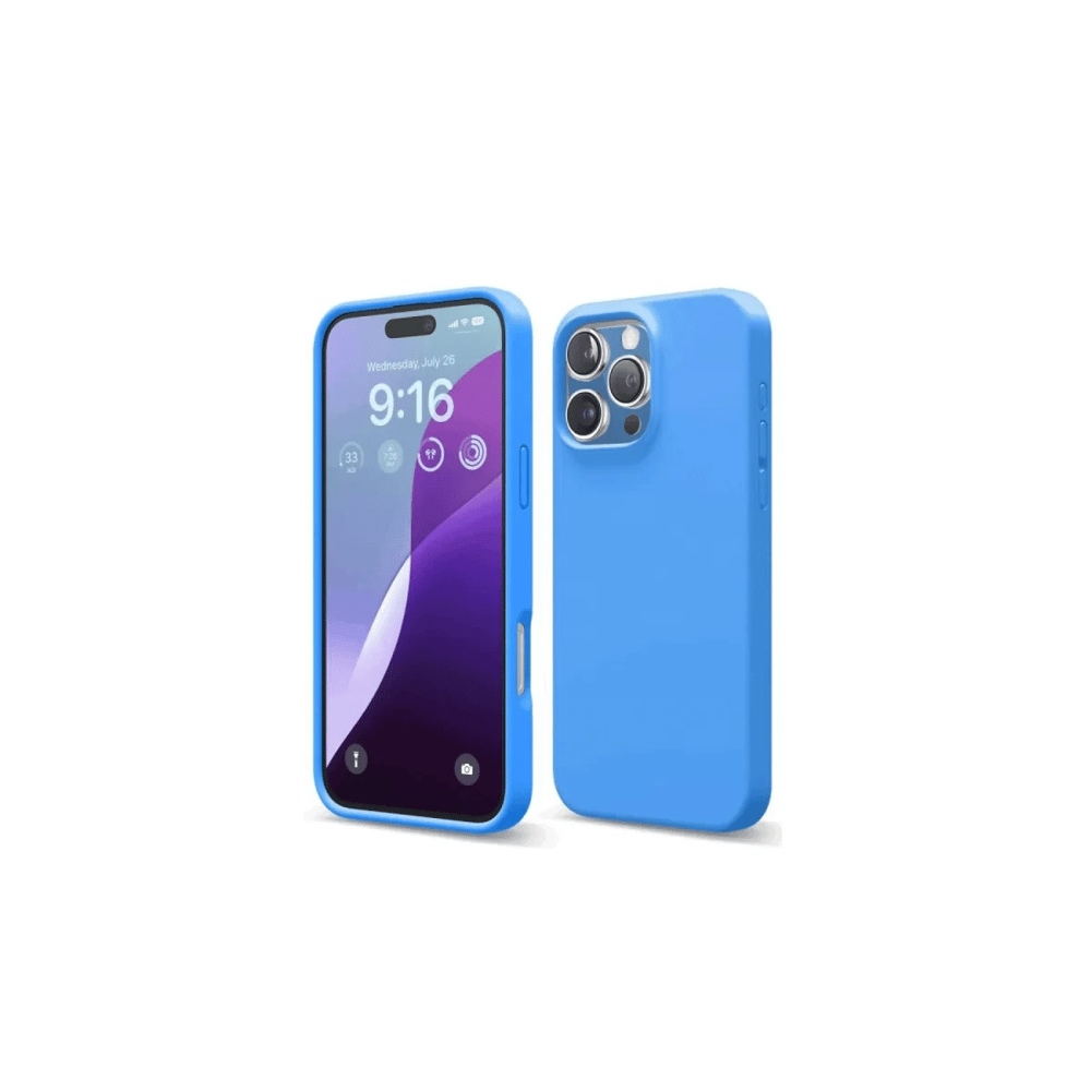 Apple iPhone 16 Pro Max Kılıf First Silikon - Mavi
