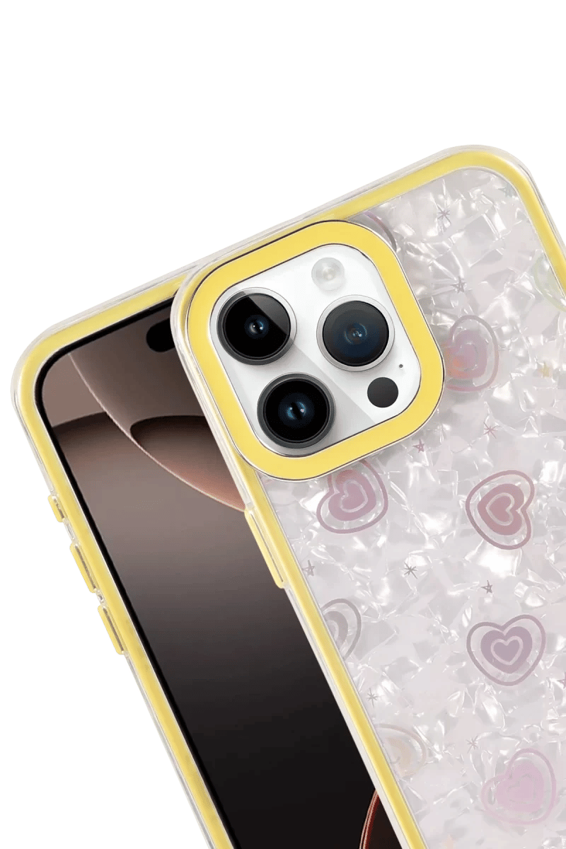 Apple iPhone 16 Pro Max Lumi Desenli Kapak - Sarı