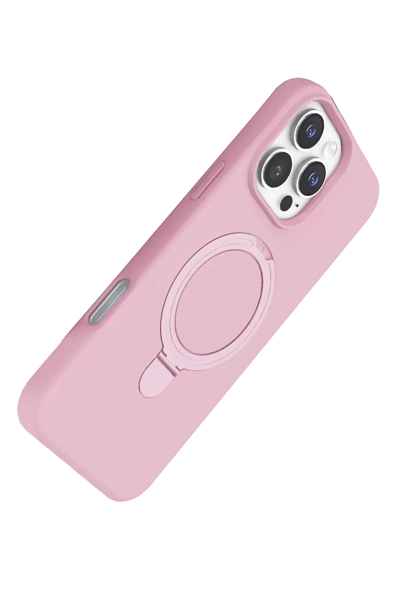 Apple iPhone 16 Pro Max Regal Magsafe Standlı Kapak - Açık Pembe