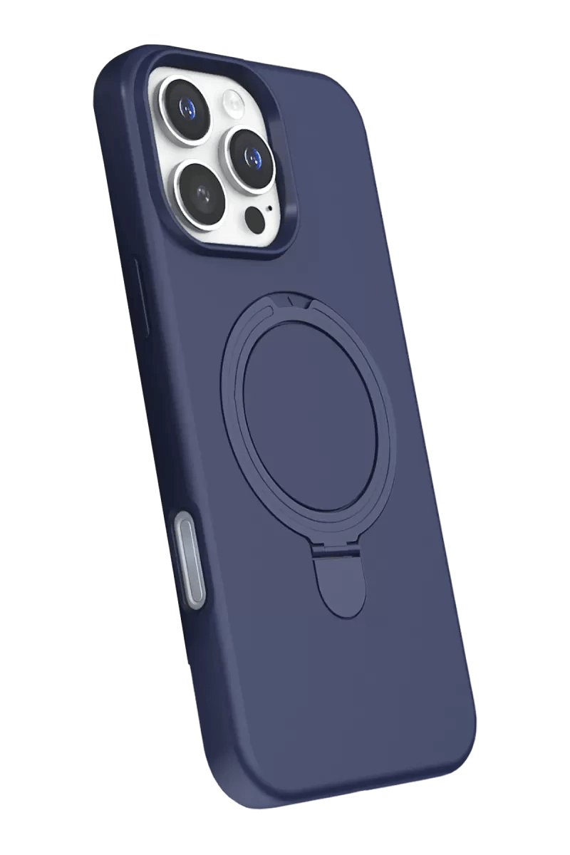 Apple iPhone 16 Pro Regal Magsafe Standlı Kapak - Lacivert