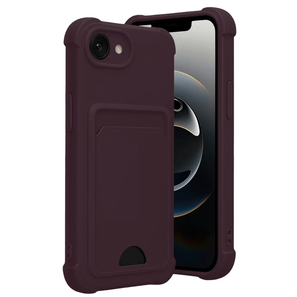 Apple iPhone 16E Kelvin Kartvizitli Silikon - Derin Mor
