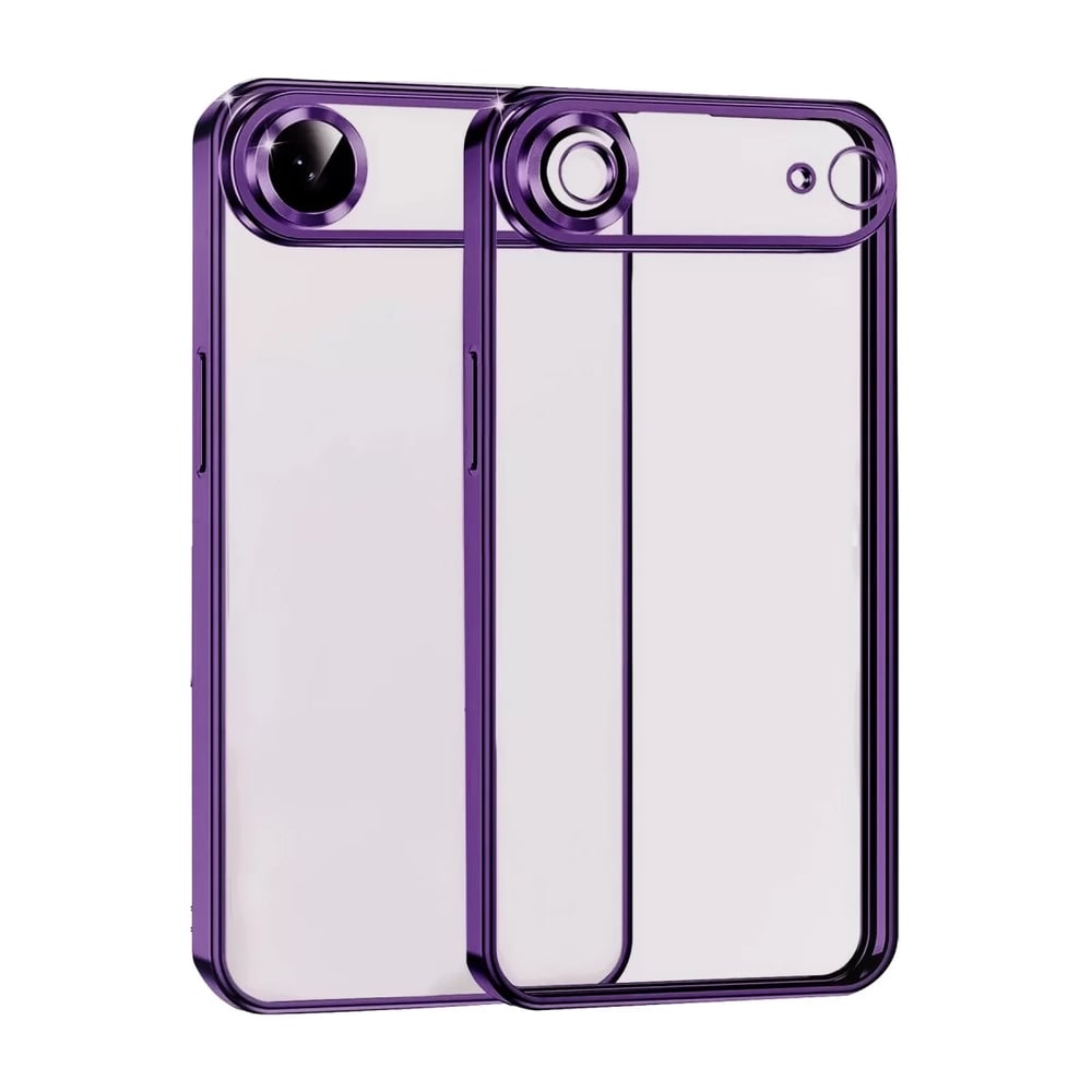 Apple iPhone 17 Air Lensli Silikon - Açık Mor