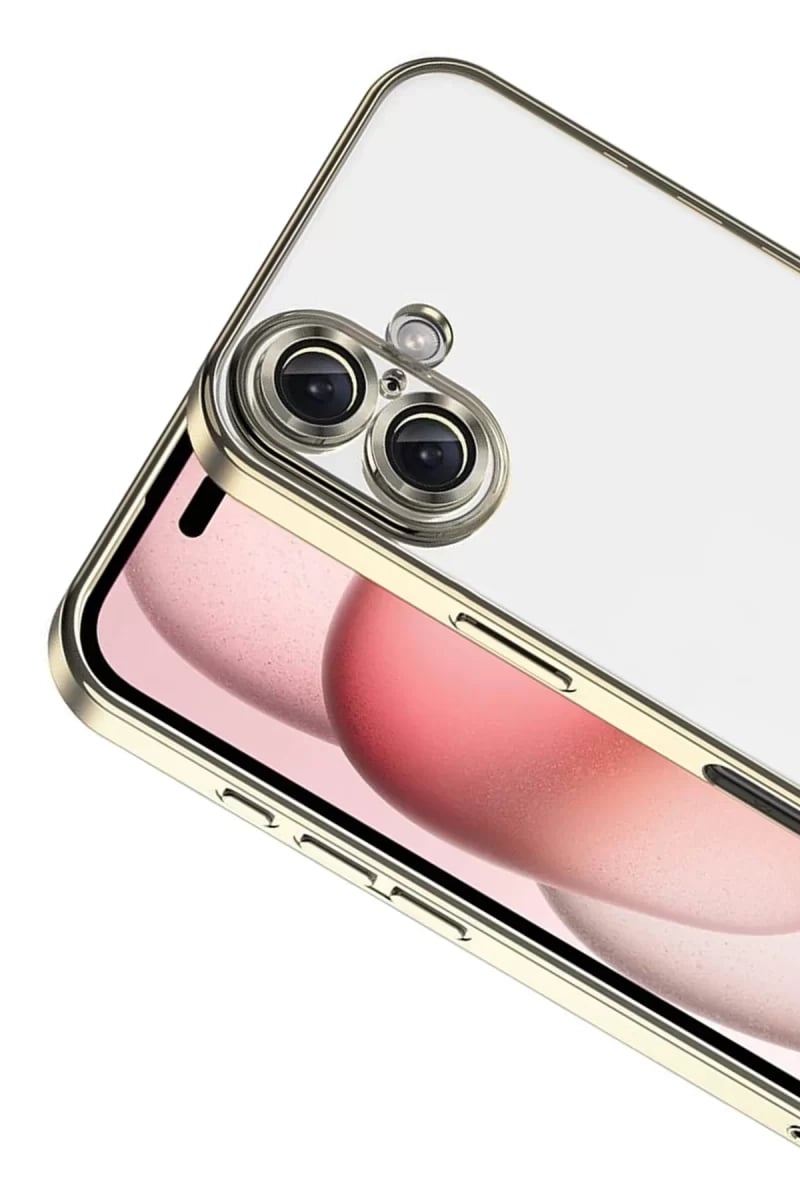 Apple iPhone 17 Lensli Silikon - Gold