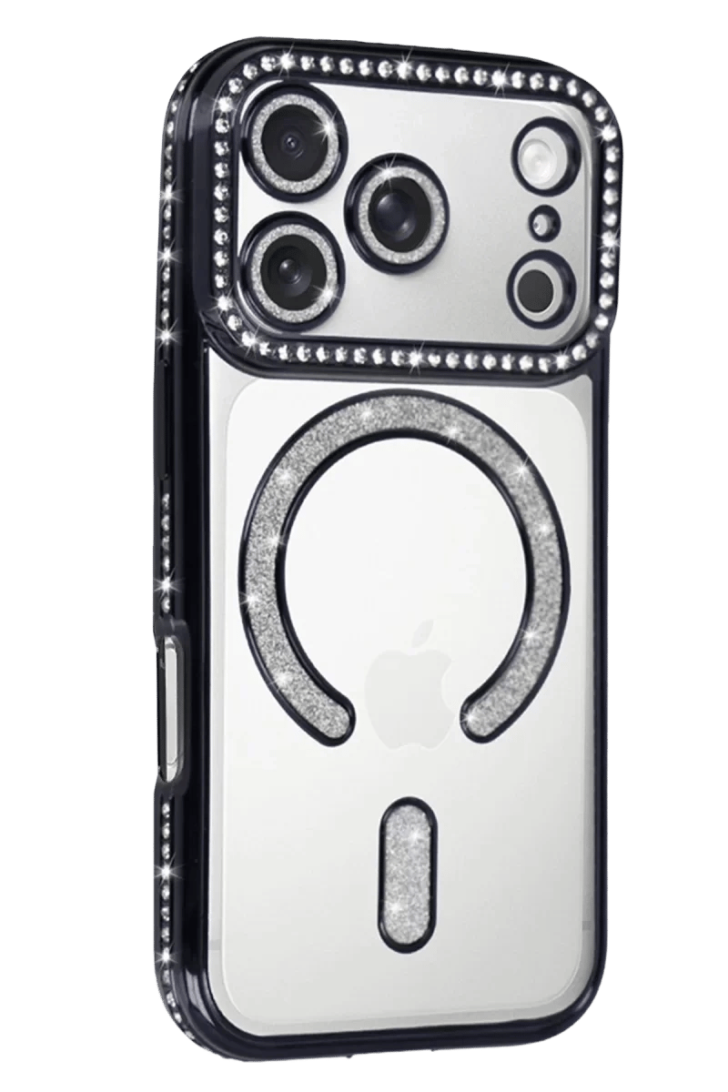 Apple iPhone 17 Pro Joke Simli Magneticsafe Kılıf - Siyah