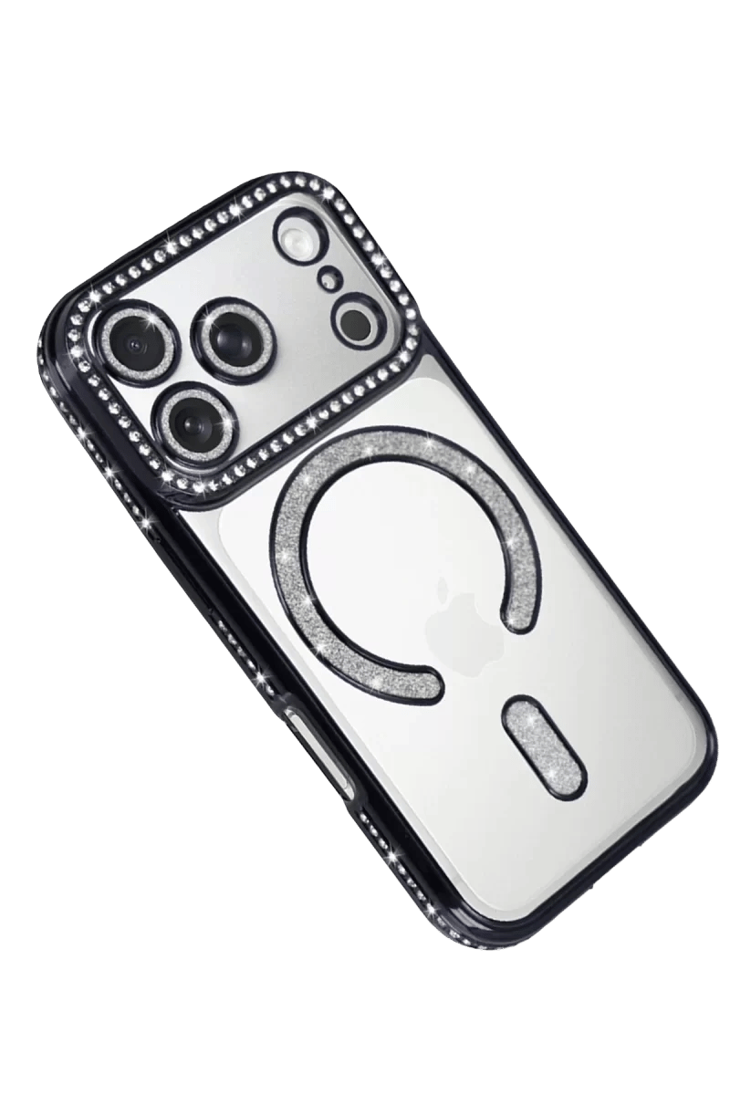 Apple iPhone 17 Pro Joke Simli Magneticsafe Kılıf - Siyah