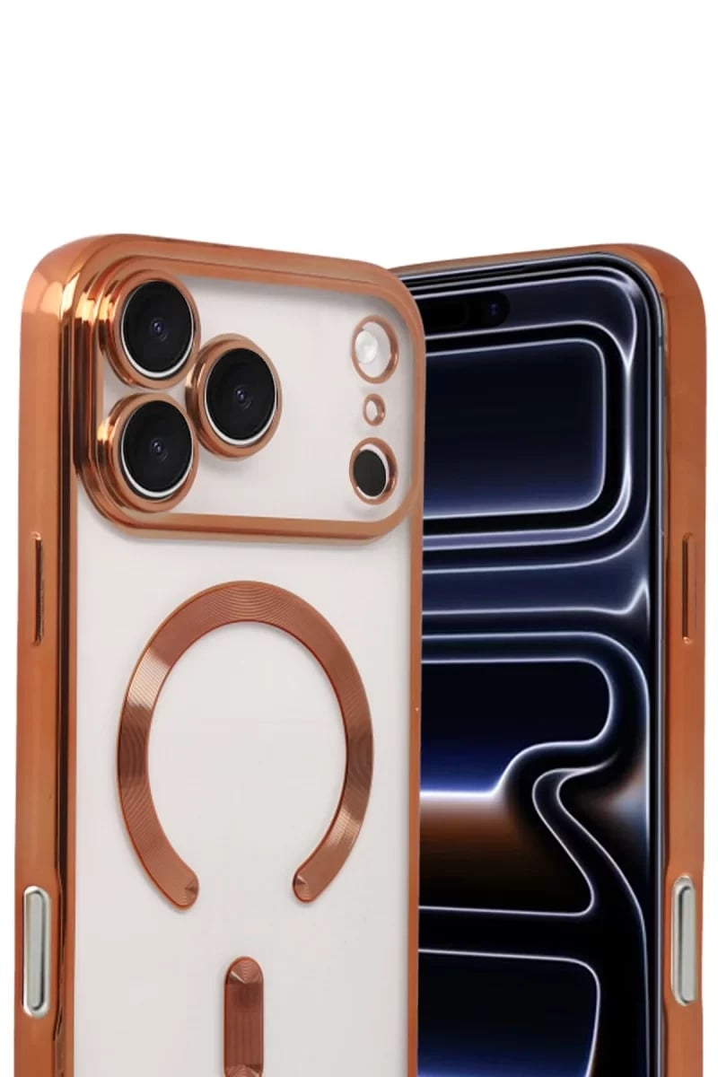Apple iPhone 17 Pro Kross Magneticsafe Kapak - Turuncu